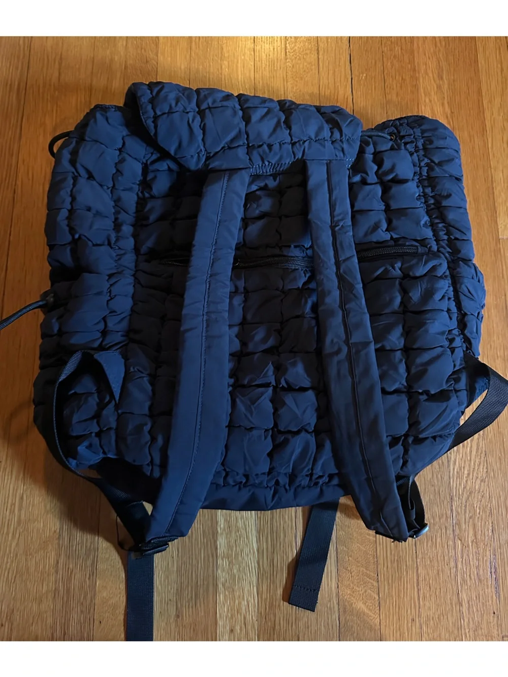 Ododos Black Lightweight Quilted Backpack